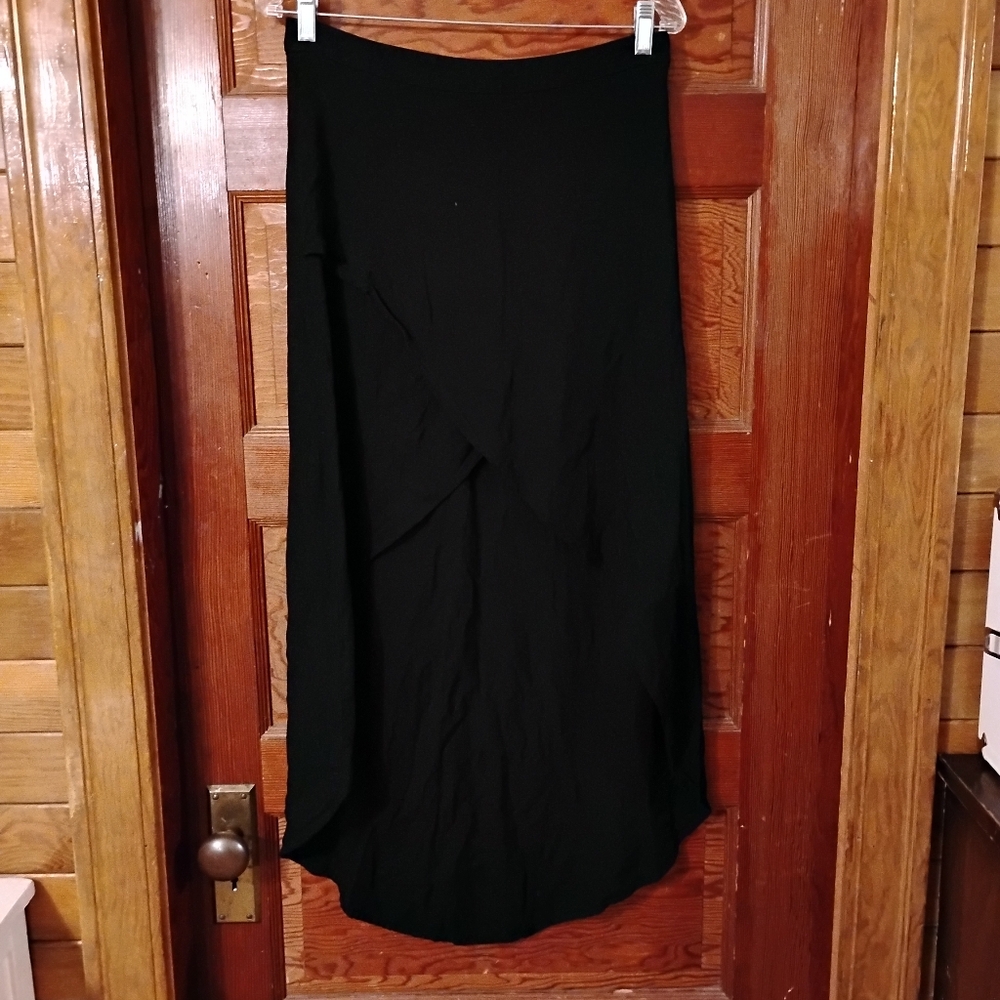 Black High Low Skirt